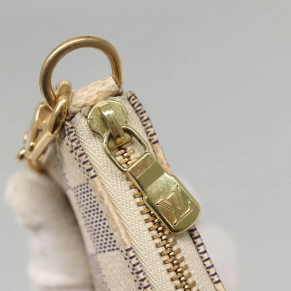 LOUIS VUITTON Damier Azur Mini Pochette Accessoires Pouch - Picture 14 of 16